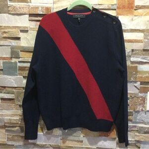 RAG & BONE Navy Silk Rex Sweater